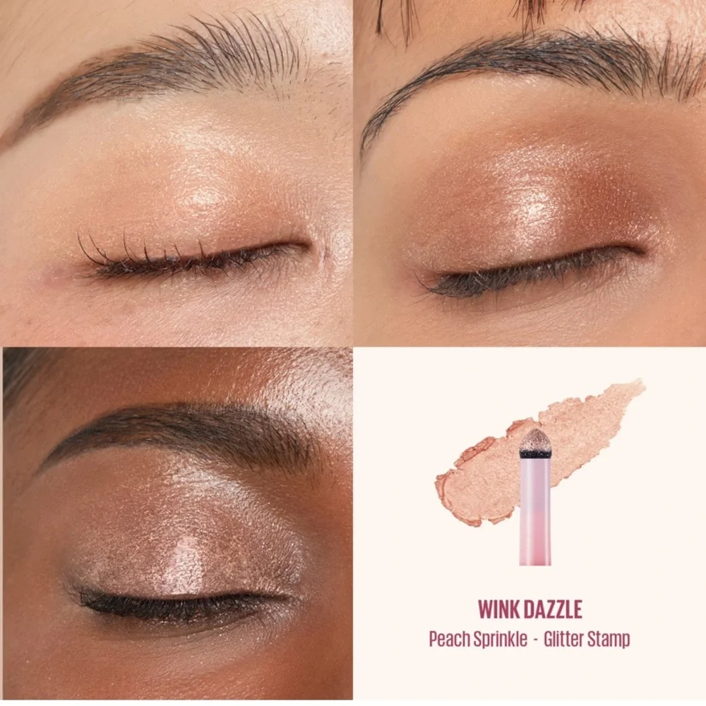 💎 Kaja Wink Dazzle Dual-Ended Eyeshadow Stick Peach Sprinkle New In Box